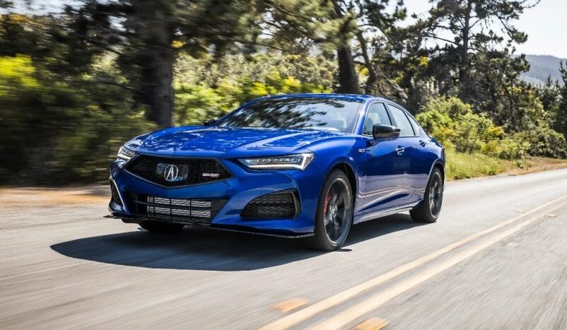 2022-acura-tlx-in-blue-running