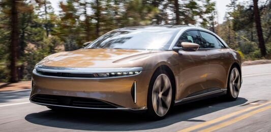 2022-lucid-air-in-metallic-brown-running