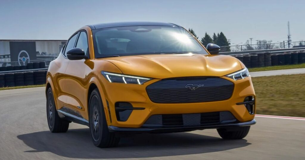 2023-ford-mustang-mach-e-in-yellow-moving-image