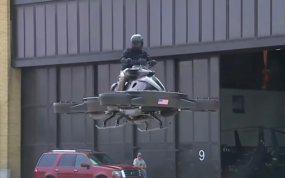 worlds first flying hover bike