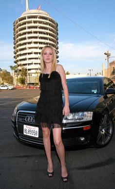 Brittany Robertson with her Car