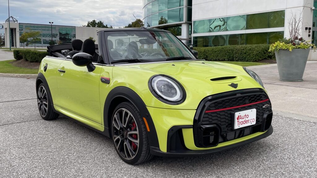 2022-mini-cooper-jcw-convertible-front-angle