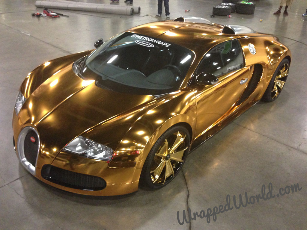 Bugatti Veyron Gold Chrome