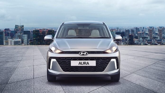 Hyundai Aura Front look