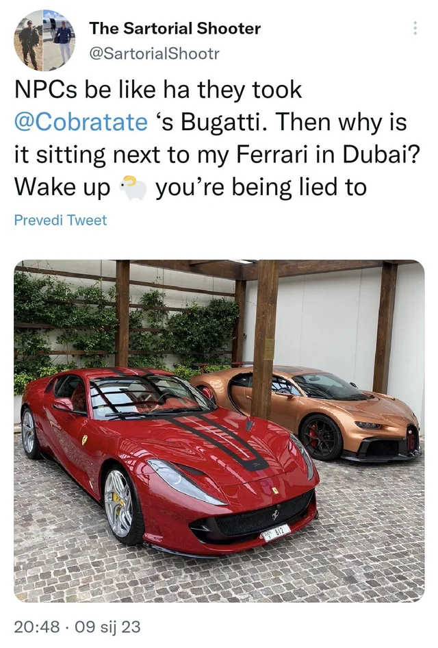Andrew Tate's Bugatti Is Present In Dubai?