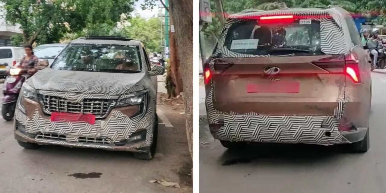Mahindra-XUV700-Electric-Spied-Testing-In-India