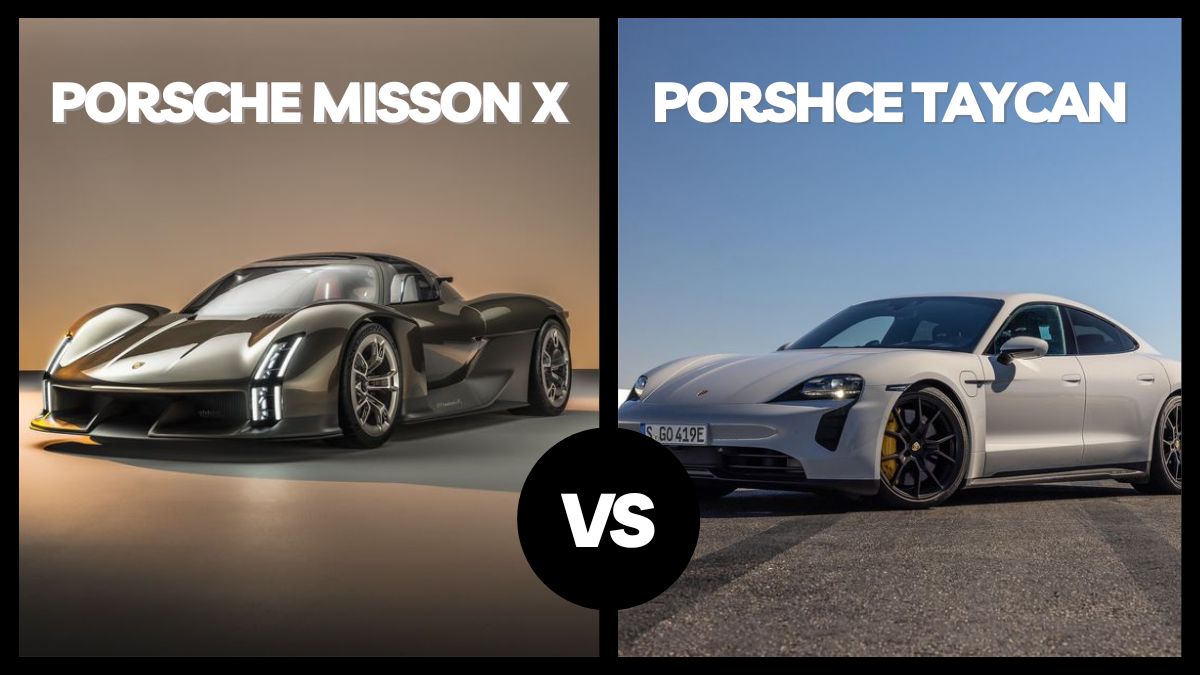 Porsche Mission X VS Porsche Taycan