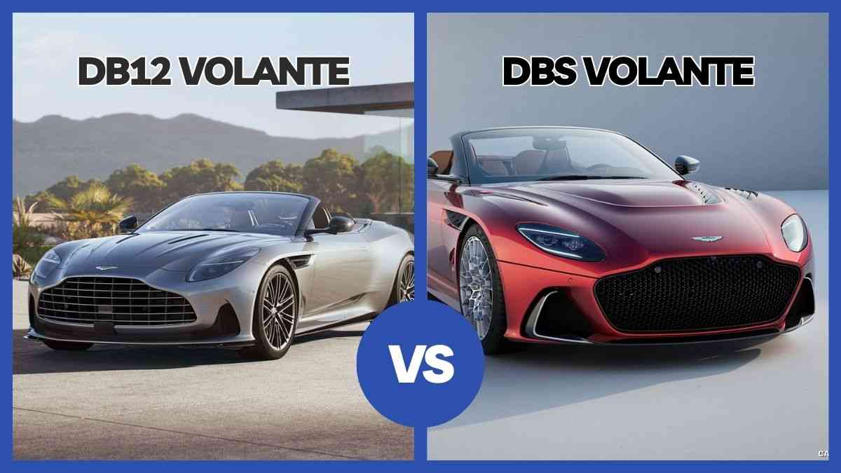 2024 Aston Martin DB12 Volante vs Aston Martin DBS Volante