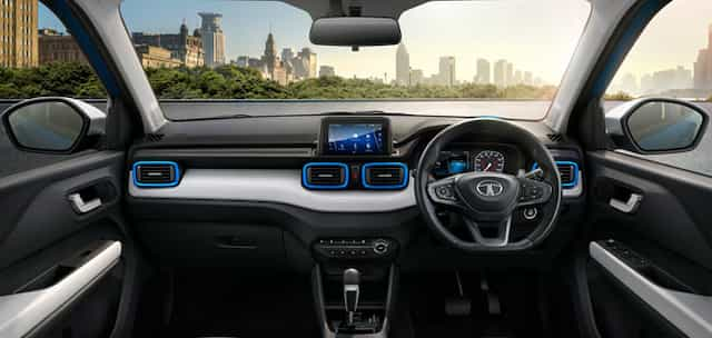 Tata-punch-interior-photo-dashboard-and-steering