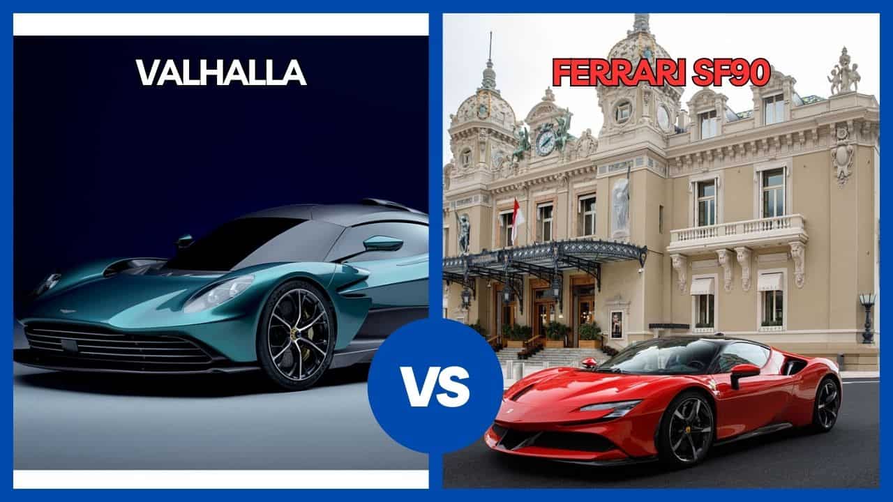 2024 Aston Martin Valhalla vs Ferrari SF90