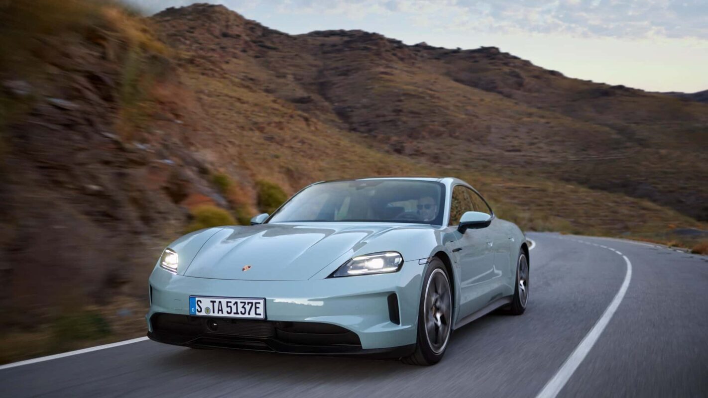2024-porsche-taycan-front-view-moving