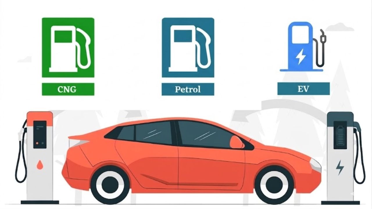 CNG VS Petrol VS EV